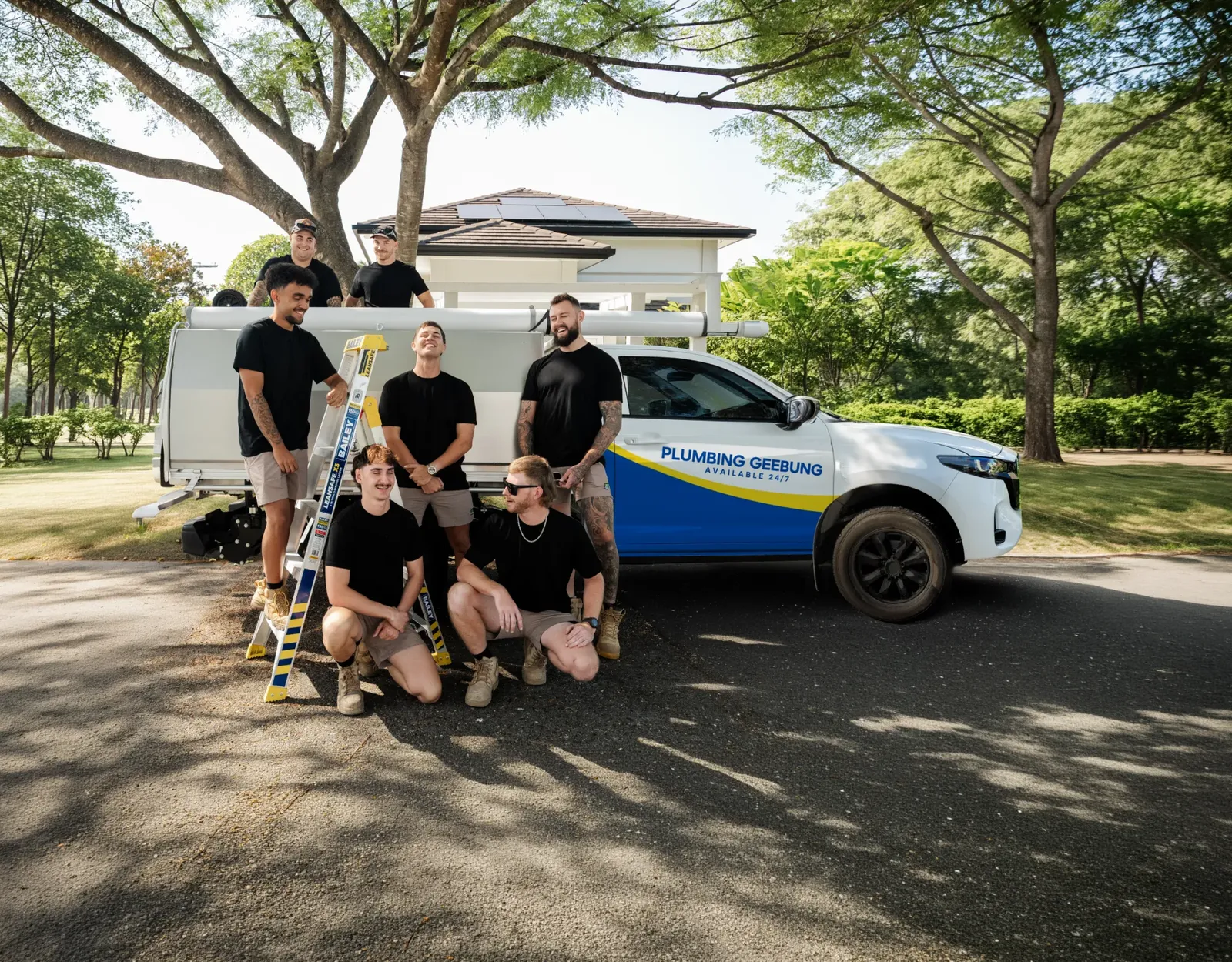 Plumbing Geebung ute and team